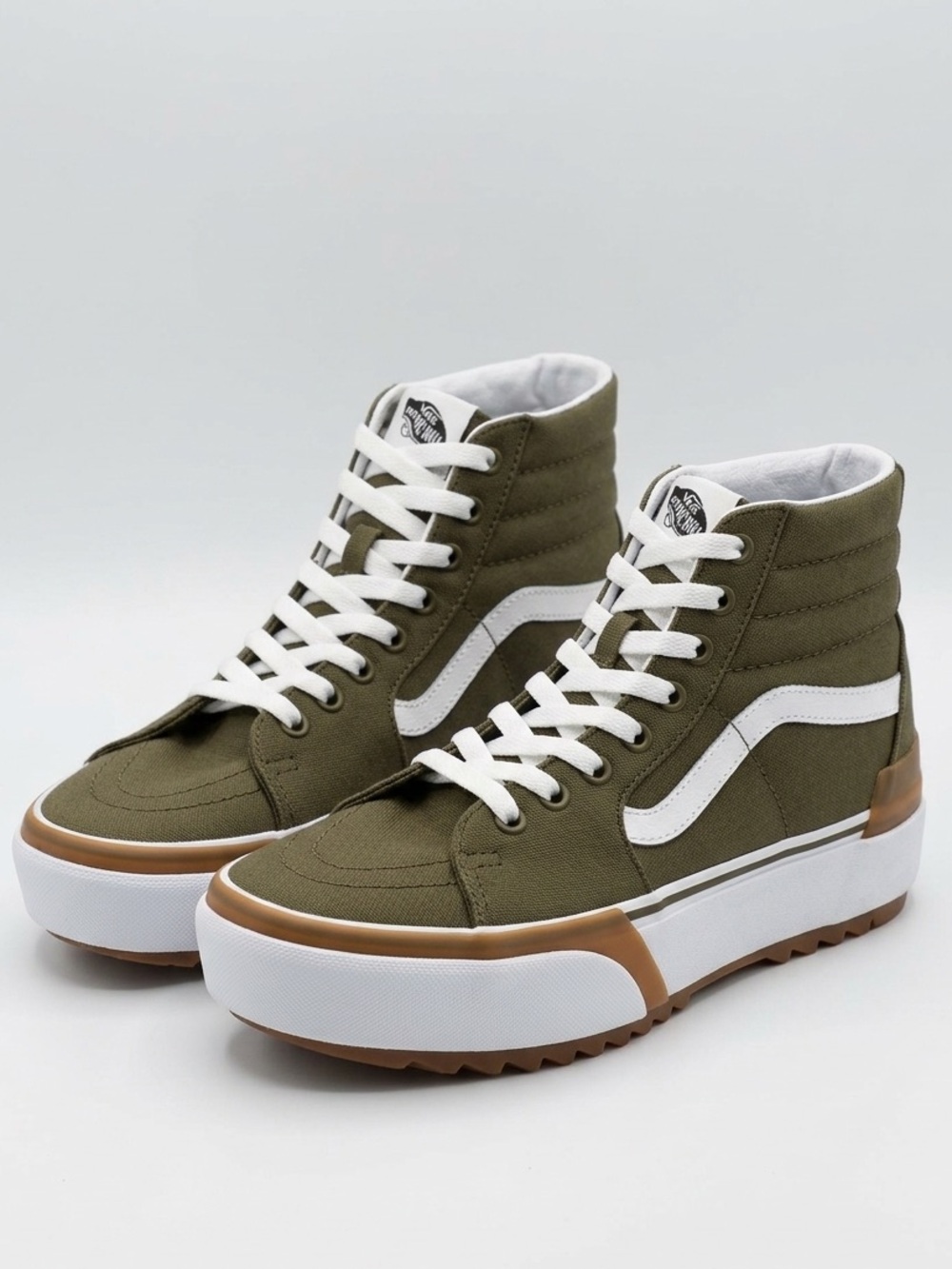 Vans Sk8-Hi Tapered Stackform Olive Platform Shoes Unisex Sneakers M8.5/W10